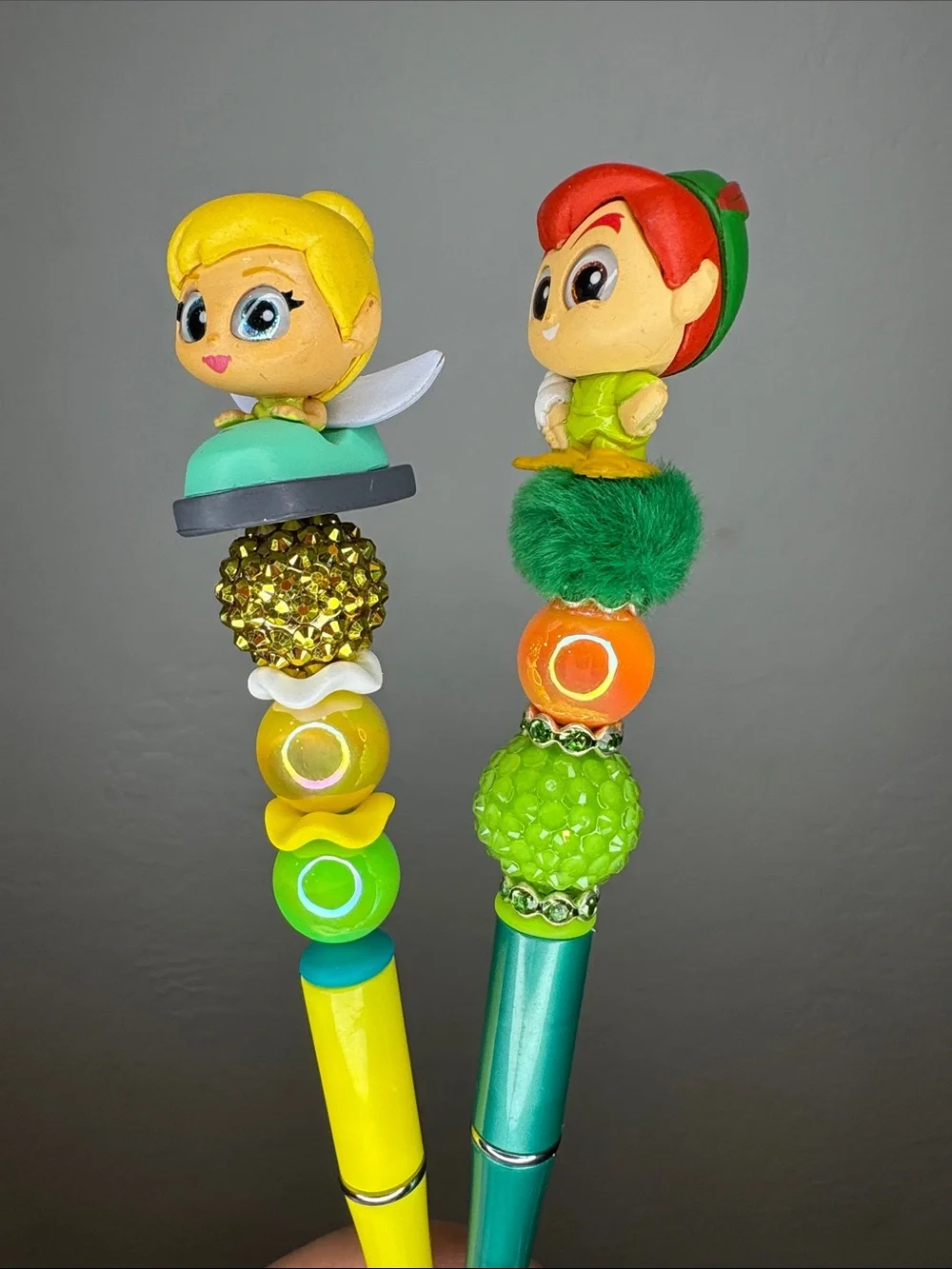 Doorables Custom Pens - Tinkerbell & Peter Pan